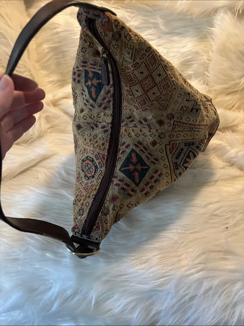 Relic Tapestry-Style sling bag